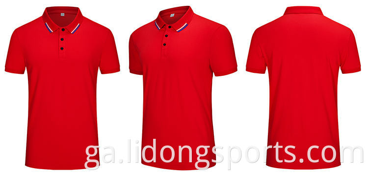 Fir Nua Muineál Polo Muineál Gearr Tshirt Touch Bog Dearadh Saincheaptha Dearadh Gailf Tshirts Léine Polo do Mens